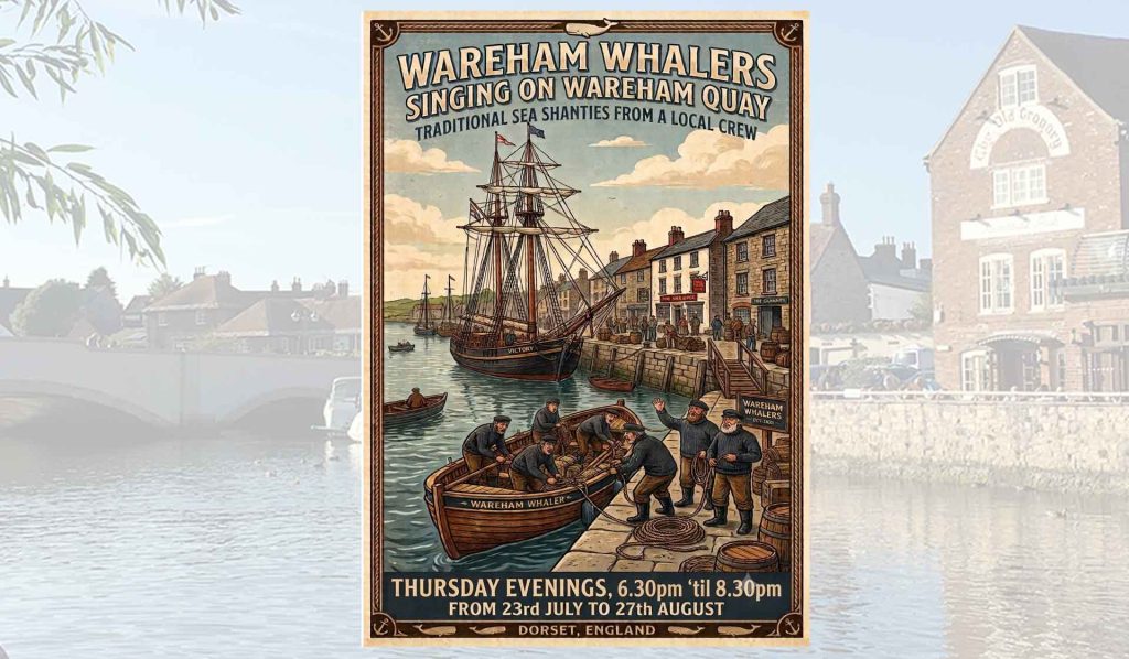 Wareham Whalers at Wareham Quay on Thursday Evenings - poster of event